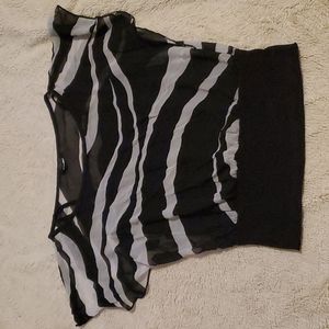Sheer Flowy Top - Size: M